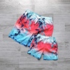 Amber原单  夏季沙滩裤亲子款  海边平角泳裤宽松速干带内衬印花