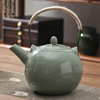 哥窑大容量茶壶陶瓷凉水壶家用日式提梁壶耐热泡茶器带过滤网水壶