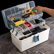 电工五金收纳美术工具箱手提多功能家用多层大容量五金套装整理箱