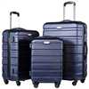 外贸abs旅行箱万向轮，pc行李箱三件套装，登机密码拉杆箱包