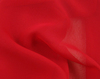大红色珍珠雪纺纱面料垂感柔软衬衫服装裙子汉服高档DIY布料夏季