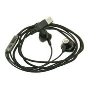 方程C17扁头TYPEC插头线控带麦音量调节半入耳式手机有线金属耳机