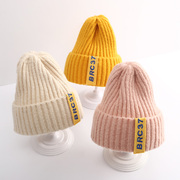 韩国婴儿秋冬季新生儿童帽，女宝宝毛线帽子，男童0一1岁冬天针织帽潮
