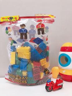 出日本反斗城大颗粒拼插儿童宝宝益智积木兼容德宝开放式玩具