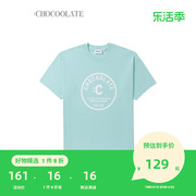 CHOCOOLATE男装短袖T恤2023夏季时尚休闲印花半袖1395XUK