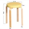 实木彩色圆凳皮凳子PU面圆凳简易家居软凳创意餐凳