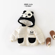 婴幼儿棉服冬装加厚卡通熊猫棉袄秋冬男女宝宝童冬季保暖外套上衣