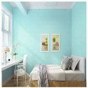 加厚防水墙纸自粘纯色麻布客厅宿舍背景墙卧室温馨3d装饰贴纸蓝色