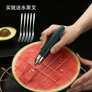 304不锈钢切西瓜神器水果分割西瓜，切块切丁工具商用切瓜送水果叉