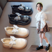 女童鞋子2024春秋款小女孩，公主鞋宝宝鞋，透气软底舒适百搭儿童皮鞋