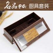 韩国勺筷子盒木纹餐厅，勺筷盒塑料家用沥水筷笼带盖饭店餐具收纳盒