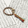藏式手绳手工编织五彩绳手绳素绳手搓棉手链，饰品民族风手串新中式