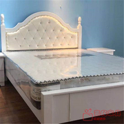 床圳实木床1.8米现代简约双人深欧B.5m1式软包小美床架 卧室公主