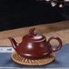 潮州朱泥手拉壶入门级小容量中式茶室手工传炉紫砂壶家用功夫茶具