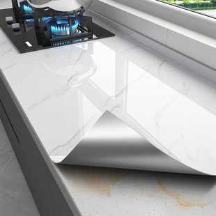 厨房防油贴纸防水自粘墙纸橱柜桌面瓷砖灶台大理石贴膜台面保护膜