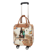 韩版拉杆包拉杆箱手提旅行包，折叠女行李，包n万向轮大容量pu皮登