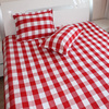 床上用品加厚手工棉老粗布，方格双人单件床单，2*2.3米整幅不易皱