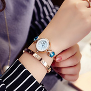 韩版电子石英女士手表女款品牌时尚时装生活防水学生钢带女表