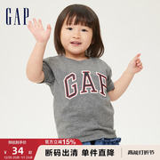 断码gap男女幼童，大童时髦经典，logo字母纯棉运动短袖t恤
