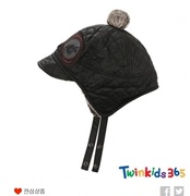 韩国小木马TWINKIDS童装2016冬季男婴儿小童宝宝加绒雷锋帽子