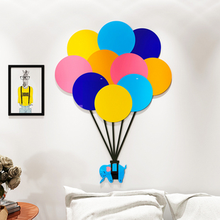 ins风创意气球卡通3d立体墙贴画儿童房间布置卧室温馨墙面装饰品