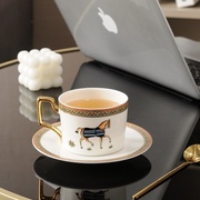法式轻奢陶瓷咖啡杯欧式奢华咖啡杯碟套装精致下午茶茶具骨瓷杯子