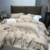 高端轻奢纯色80支兰精天丝四件套丝滑裸睡床单被套刺绣1.8米床品