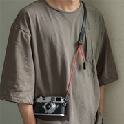 cam-in意大利植鞣牛皮，快速拆卸相机背带登山绳，时尚斜挎摄影肩带