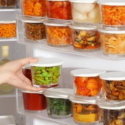 玻璃密封罐食品级咸菜保鲜碗冰箱冷藏腌菜泡菜罐子带盖便携调料碗