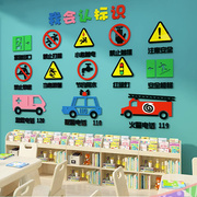 幼儿园主题环创成品材料布置阅读教室文化走廊标识墙面装饰贴纸画