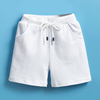 夏装纯棉男女童宝宝，五分裤儿童休闲短裤白色，中大童男孩学生运动裤