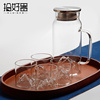 耐热冷水壶玻璃凉水壶杯耐高温日式家用大容量，套装创意开水瓶夏天