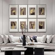 新中式多联装饰画，软装样板房客厅沙发背景墙，组合挂画过道卧室壁画