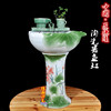 景德镇陶瓷创意型喷泉流水摆件，立式大号碗莲花盆鱼缸过滤器