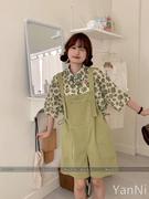 《绿色系2号》241-279韩版女装2023夏装短袖连衣裙夏季