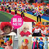 小丑帽子装饰儿童成人表演道具发饰，彩虹假发头套，彩色爆炸头配饰跨
