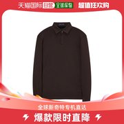 韩国直邮MAESTRO T恤 22FW 深棕色 单色 棉混纺 长袖领子T恤 MATS