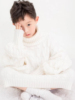 男童白色毛衣写真儿童，摄影服装新年主题，圣诞6-9岁拍摄韩版儿童服