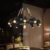 工业风麻绳灯创意个性火锅理发服装店酒吧带射灯铁艺复古餐厅吊灯
