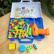 螺丝钉电钻工具箱拧螺丝可拆卸装儿童动螺母益智拆手组装玩具男孩