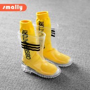 儿童雨鞋PVC透明雨鞋防滑小学生中筒雨靴男女宝宝中大童时尚水鞋