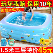 宝宝充气游泳池家用儿童小孩子小朋友，家庭婴幼儿的戏水池加厚大型