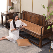 新中式红木沙发垫藤席坐垫夏季凉席，加厚椅垫实木，沙发垫防滑可定制