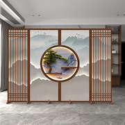 新中式国风仿古屏风隔断定制办公室家用卧室客厅玄关移动折叠折屏