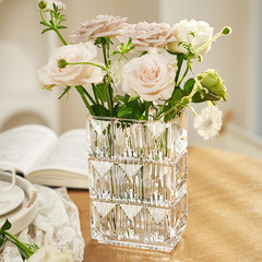 高档璀璨水晶透明高级感玻璃花瓶