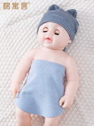 婴儿无骨德绒护肚围宝宝高弹力裹腹睡觉防着凉腹围秋新生儿肚脐围