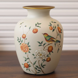 新中式陶瓷花瓶欧式美式简约客厅，玄关餐桌茶几装饰花瓶工艺摆件