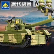 开智积木军事系列主战坦克步兵战车组装模型男孩拼装拼图玩具礼物
