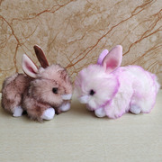 大牌仿真动物毛绒玩具兔子公仔15cm大眼睛娃娃复活节玩偶女孩礼物