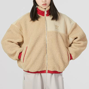Adidas/阿迪达斯三叶草夹克女运动服休闲防风保暖外套HY7277